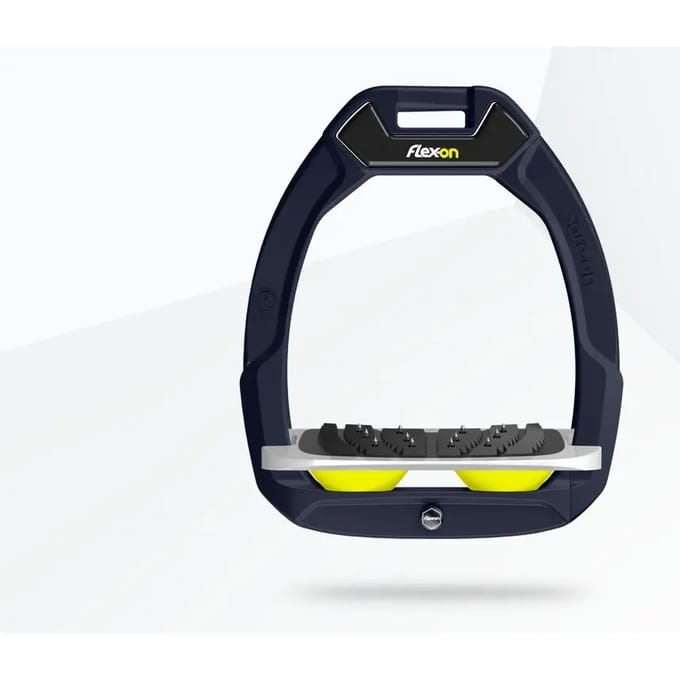 Veiligheidseisen voor de ruitersport Schuin Ultra Grip Aluminium/Grijs/Geel Flex-On Safe-On