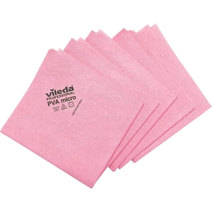 Vileda microvezeldoek PVA rood pak van 5 stuks