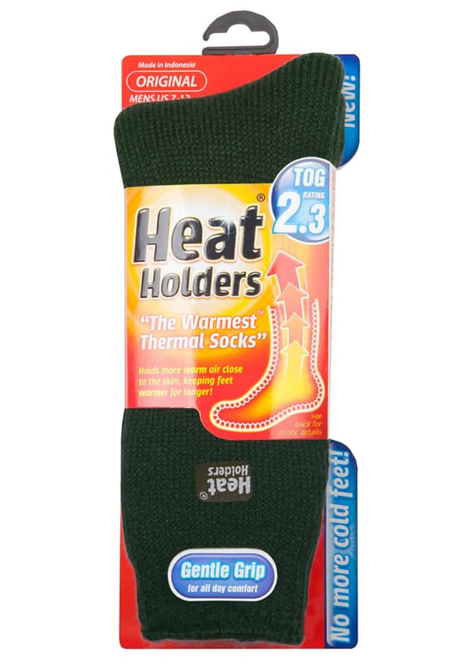 Heat Holders - Originele thermo herensokken - Bos Groen