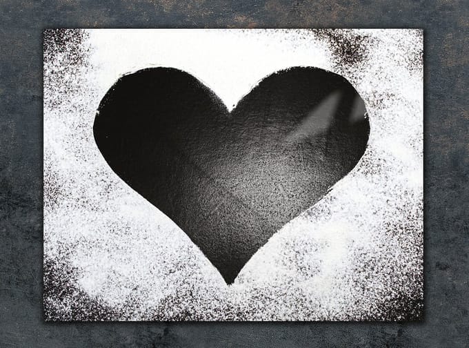 TMK ArtDeko - Snijplank - 30x22 cm - Hartvormig - Gehard Glas