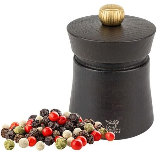 (6 stuks) PEUGEOT BAYA - Pepermolen - Hout - Chocolade - Hoogte: 80mm