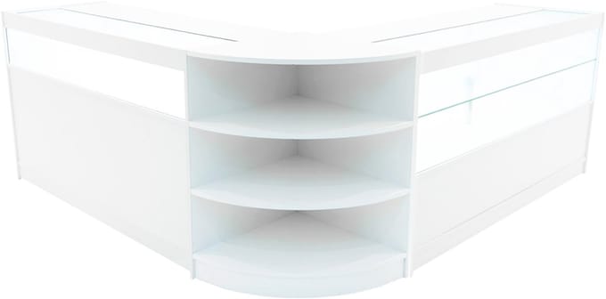 Harmonia led-winkelbalieset - wit - b1500 c1500 lm60 - met gehard glas