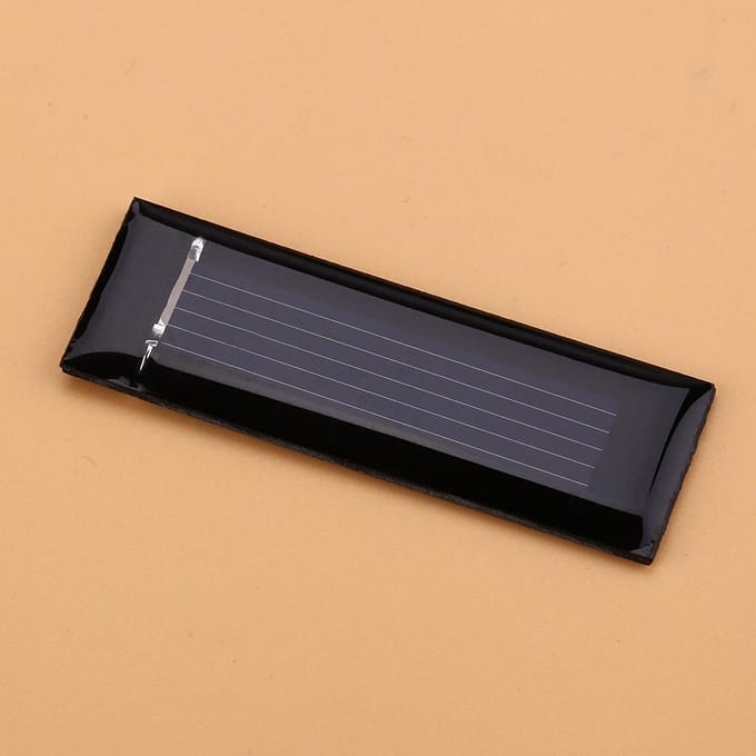 10 stuks 0.5V 100MA Mini Draagbaar Polycrystalline Zonnepaneel DIY Stroommodule Lader 53*18MM black