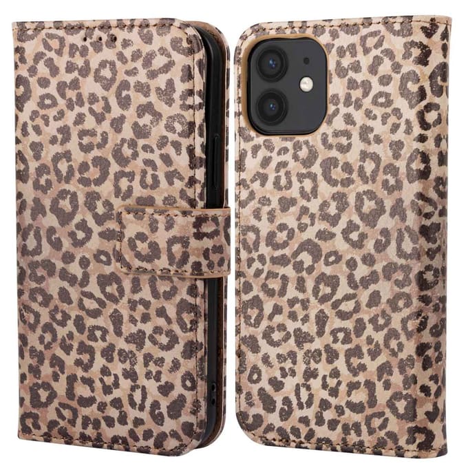 imoshion Hoesje - Geschikt voor Apple iPhone 12 Pro / 12 - Design Bookcase smartphone - Leopard Mood