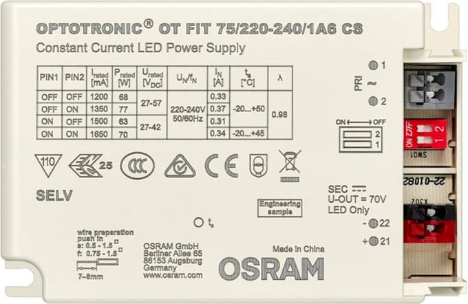 Osram LED Driver | 1200mA 5W/32W 27V/57V | IP20