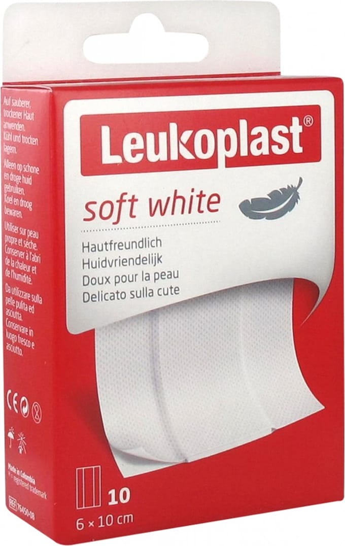Leukoplast Pleister Zacht Wit 10 stuks