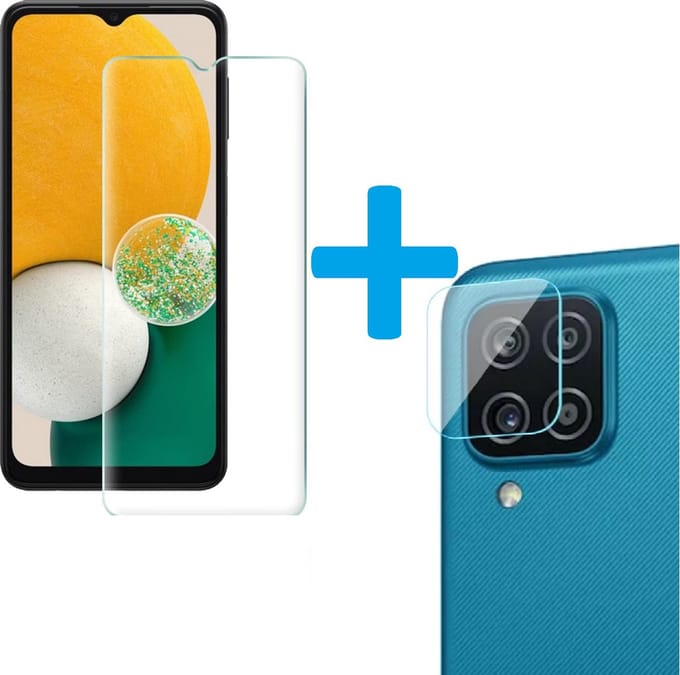 Display Bescherming Schermprotector Tempered Glass Screen Protector + Camera lens Beschermer transparant Geschikt voor: Samsung Galaxy A42 5G