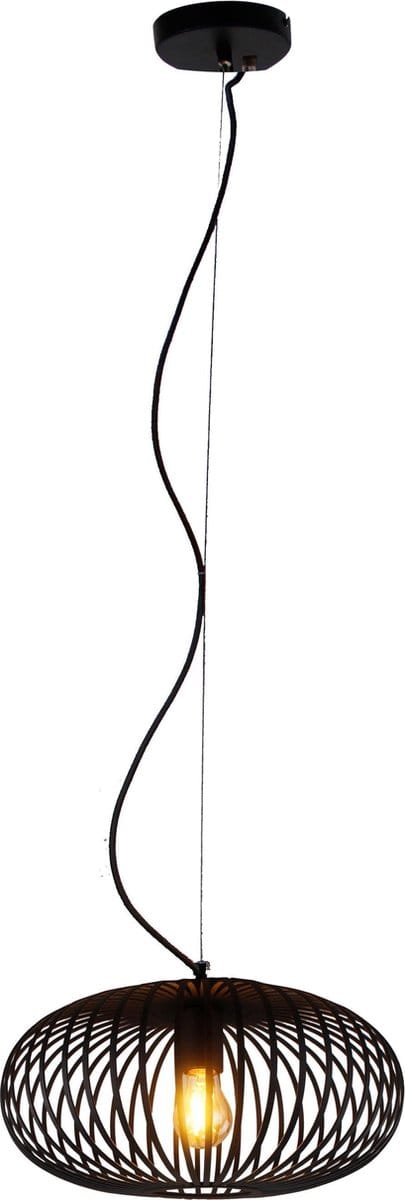 Chericoni Curvato Hanglamp - 1 Lichts - Ø 40 cm - E27 - Zwart