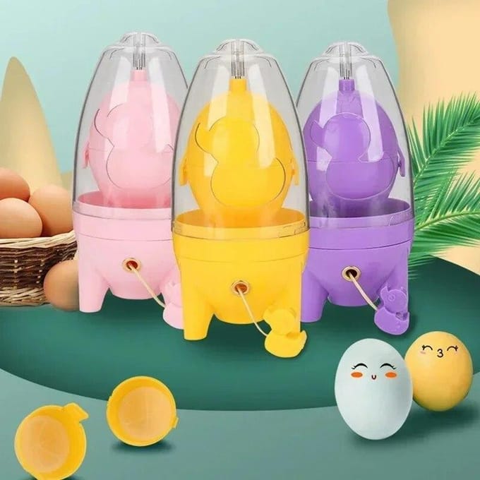 Accueil oeuf brouilleur main oeufs Shaker mélangeur de qualité alimentaire Silicone oeuf Spinner outil manuel en coquille oeuf Spinner pour oeufs durs rouge