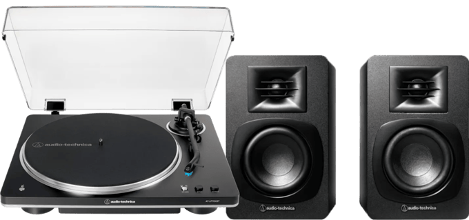 Audio Technica AT-LP70xBT Zwart + Audio-Technica ATH-SP3X Zw