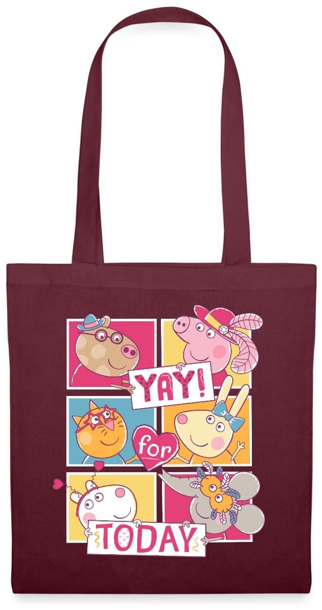 Peppa Pig, Pedro, Mandy, Rebecca, Suzy & Emily Tas Van Stof Schoudertas