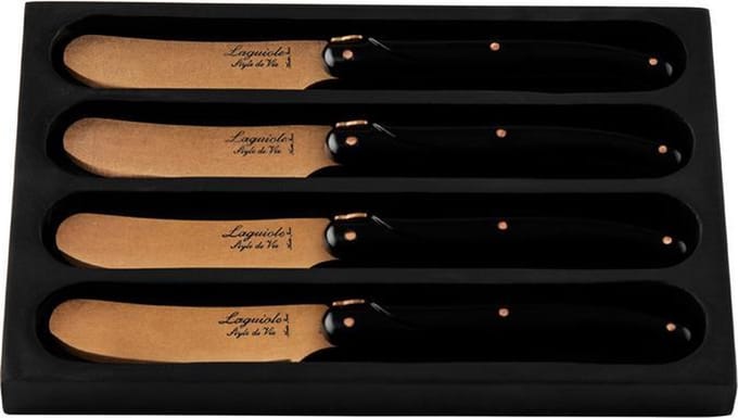 Laguiole Style de Vie Botermessen Prestige Line - 4-delig - Koper