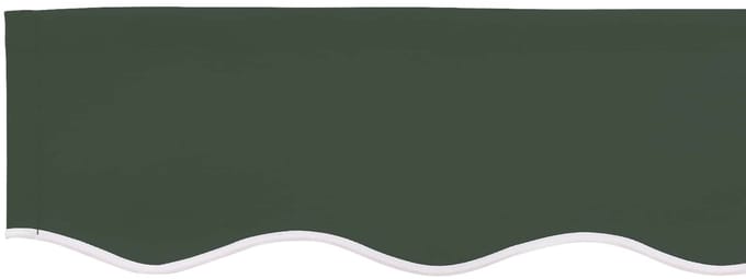 vidaXL - Vervangingsdoek - zonnescherm - voor - 6x3 - m - Donkergroen - Polyester