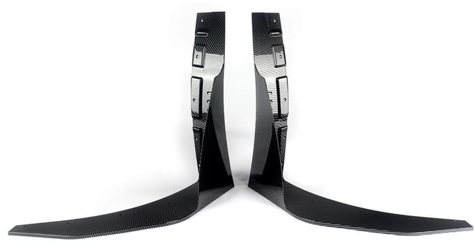 Voorbumper Splitterverlengingen Iron - Voor Corvette C7 (2014-2019)- Geschilderd