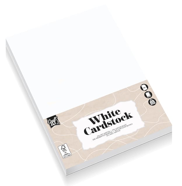 Creative Craft Group Hobby cardboard White A4 10 sheets