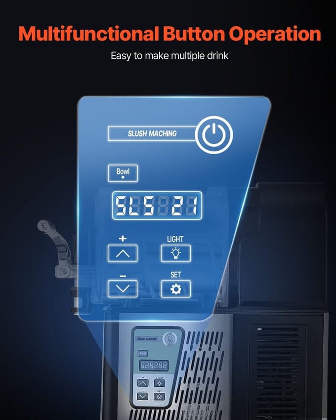 3L Commerciële Slushy Machine Margarita Smoothie Bevroren Drank Maker