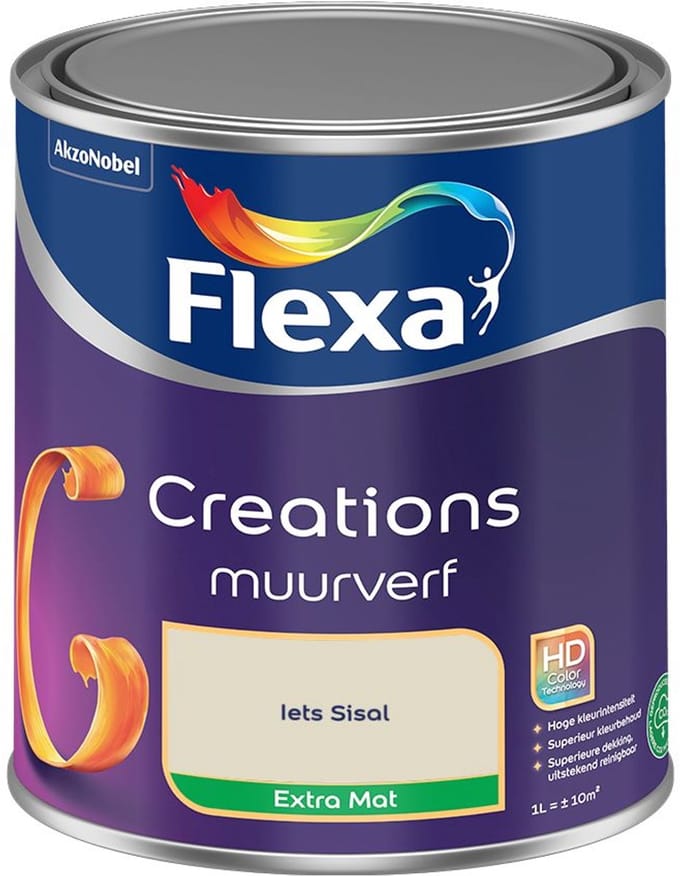 Flexa - Creations Muurverf Extra Mat - Iets Sisal - Mengverf - 1 L