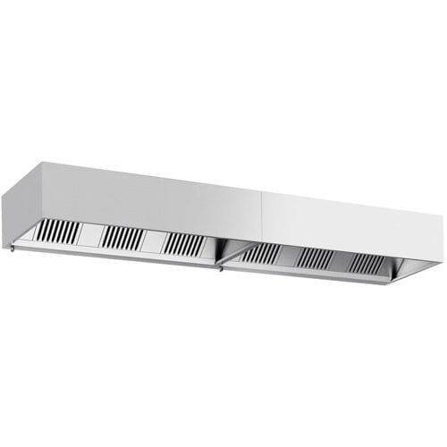 GGM Gastro Kastenhaube - 4000mm - mit Filter & Lampe Zilver