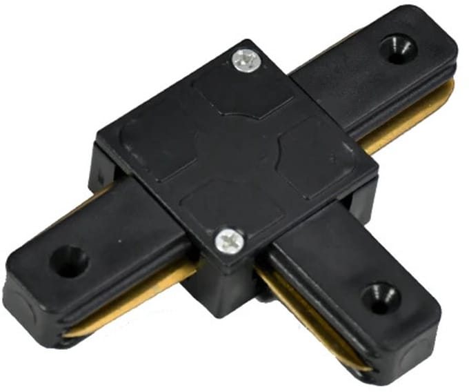 LCB - 1-Fase rail connector - T-vorm - Zwart