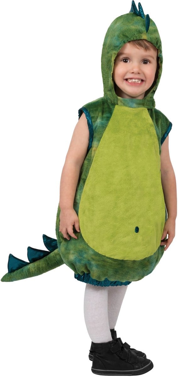 Groene Dino Spike Kind Kostuum
