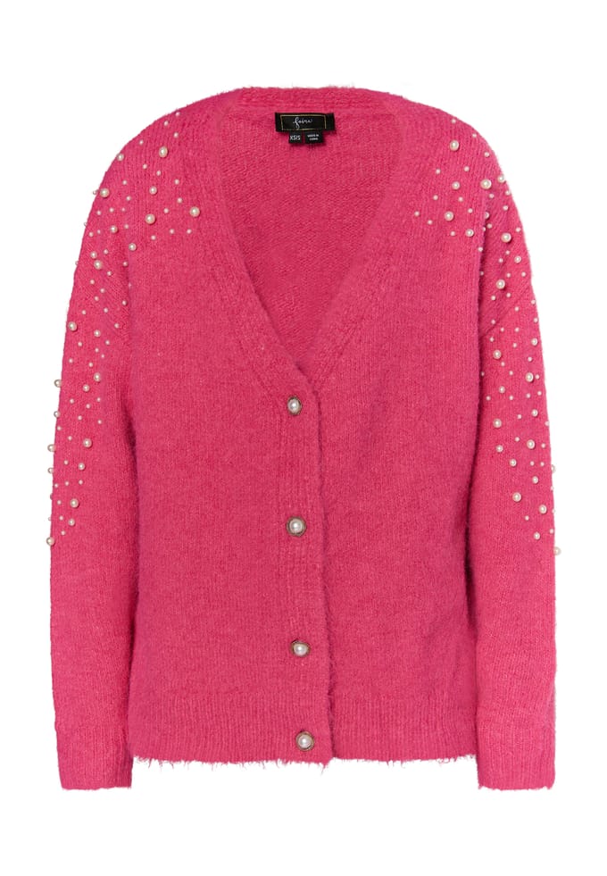 Faina Vest met parels Dames roze
