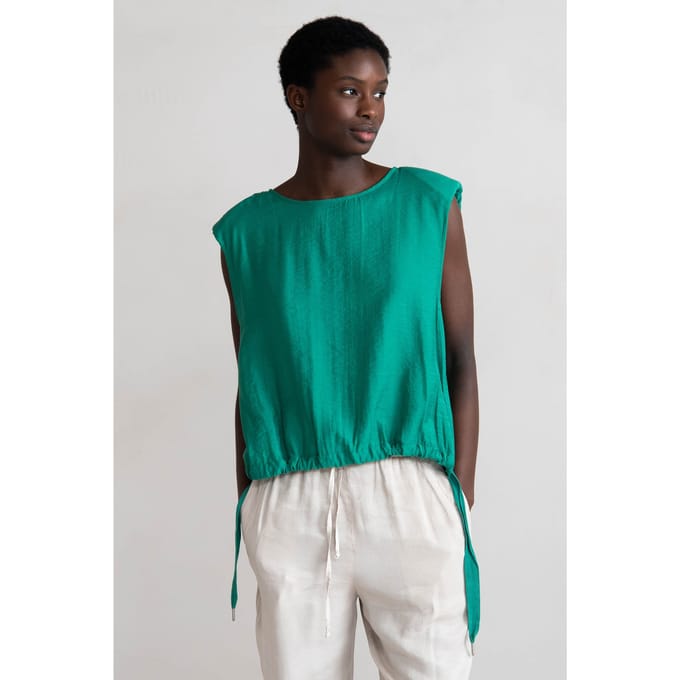 Humanoid Elijah Sage Maat: M | Mouwloze Tops Outlet | Dames | Groen