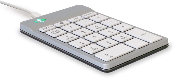 R-Go Numpad - Ergonomisch numeriek toetsenbord - Break software - USB - Wit