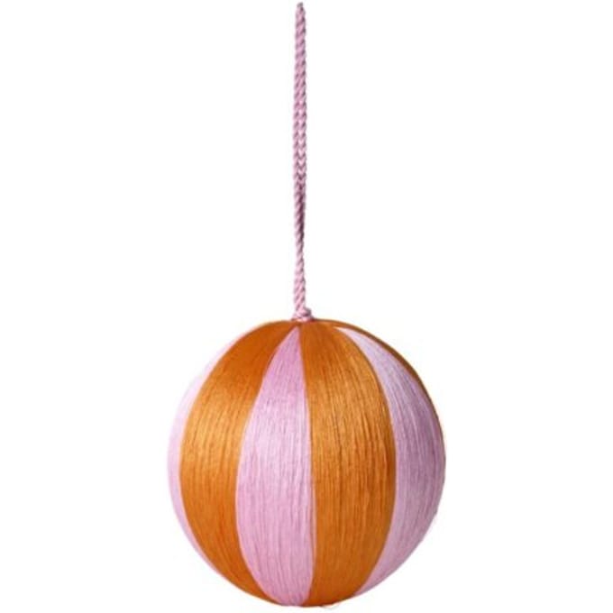 Rice kerstdecoratie strepen