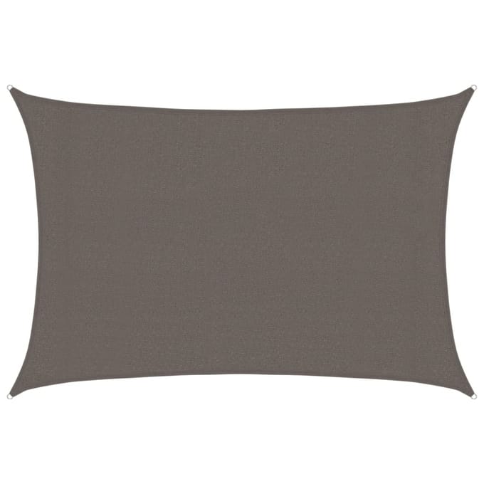 vidaXL - Zonnezeil - 160 - g/m² - 3x4 - m - HDPE - antracietkleurig