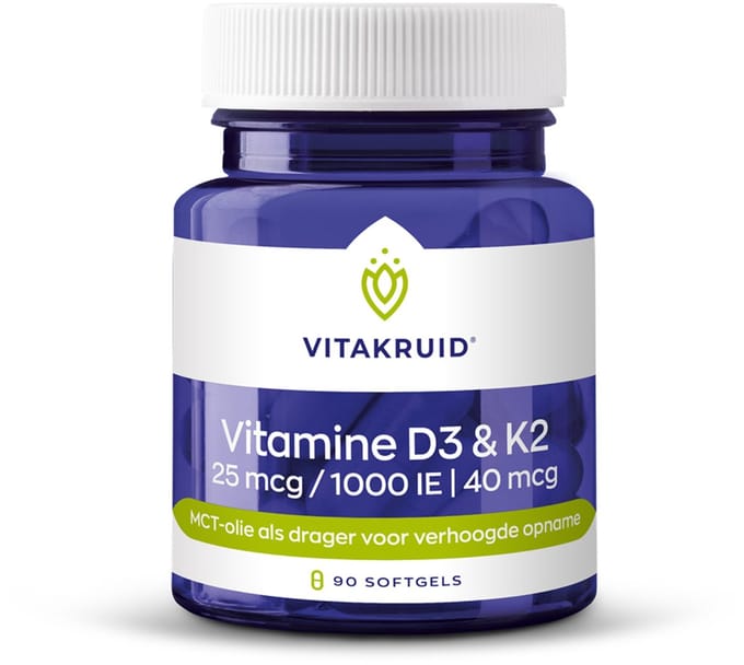 Vitakruid Vitamine D3 K2 - 90 softgels