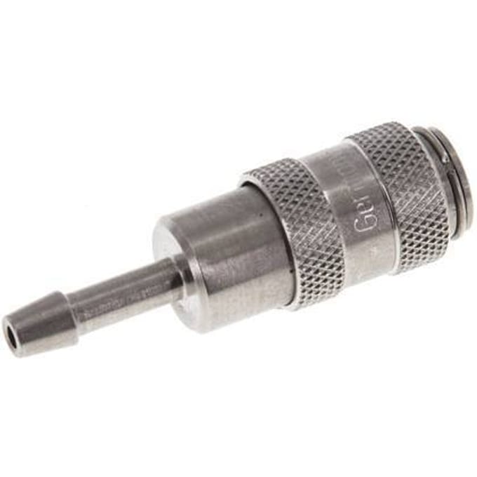 RVS DN 2.7 (Micro) Luchtkoppeling Snelkoppeling 3 mm Slangpilaar