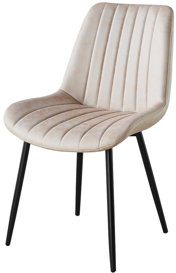SET DEAL: 4 stuks Eetkamerstoel Susta lichtgrijs microvezel eetstoel zetel