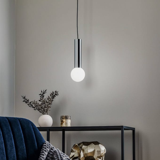 LEDS-C4 Mist badkamer-hanglamp IP44 chroom