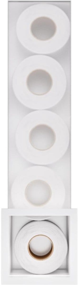 Hotbath &More Inbouw Reserverolhouder voor 6 Rollen - 74 x 209 x 14 cm - V02