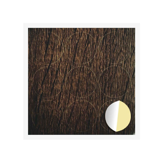 vidaXL - Zelfklevende - schroefcover - 12 - st - Bruin - Eiken - Ø - 20 - x - 0,5 - mm