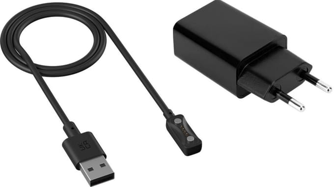Strap-it Oplader / Oplaadkabel USB met adapter - geschikt voor Polar Ignite 3 / Pacer / Pacer Pro / Vantage V3 / M3 / Grit X2 Pro