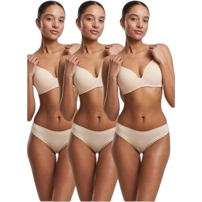 Urban Classics - Bonded Brazilian 3-Pack String - S - Beige