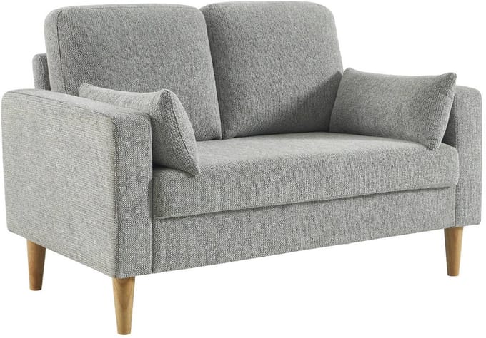 sweeek - Rubberhouten en chenille stoffen 2-zitsbank - bjorn