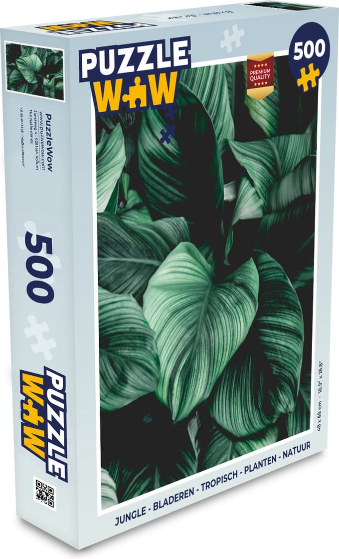 Puzzel Jungle - Bladeren - Tropisch - Planten - Natuur - Legpuzzel - Puzzel 500 stukjes