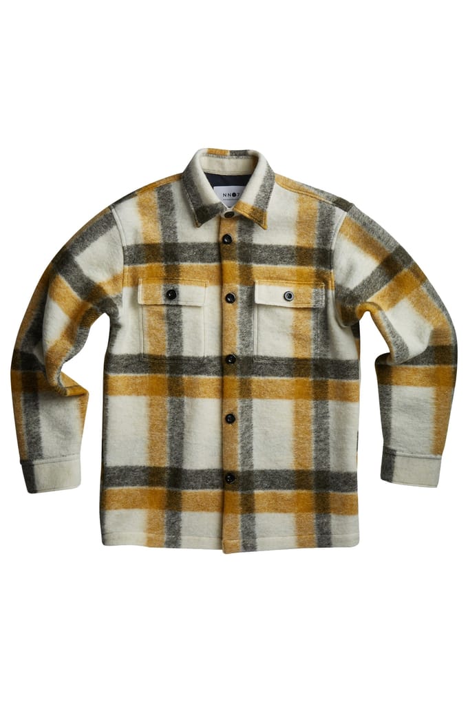 NN.07 Soren 5314 Yellow Check Taglia: M | Giacche Outlet | Uomo | Giallo