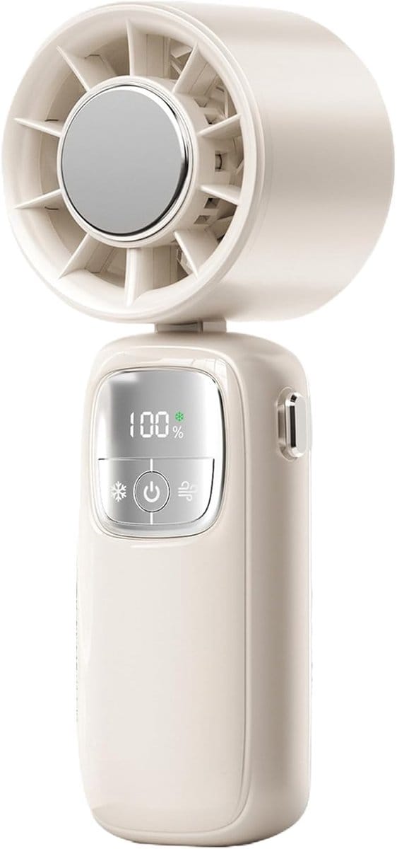 Draagbare Oplaadbare Ventilator | Stille Opvouwbare Koeler | USB Oplaadbare Handventilator Voor Camping, Wandelen, Vissen & Strand