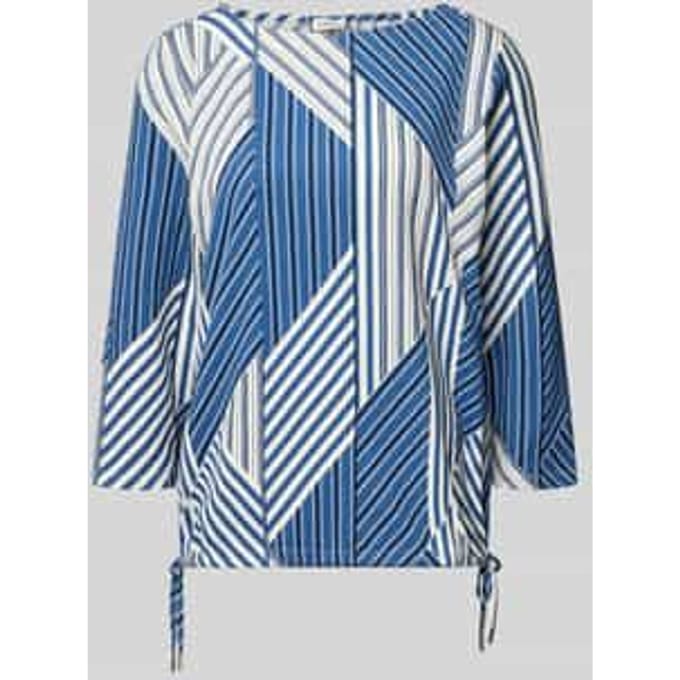 T-shirt met bootnek met all-over print casual fit dames s.Oliver