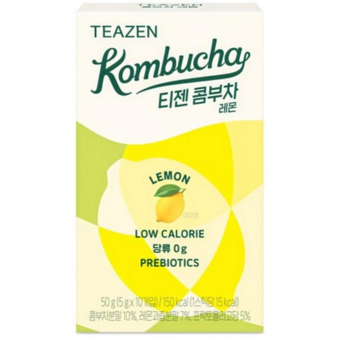 TEAZEN Koreaanse Kombucha Lemon – Verfrissende Prebiotische Thee