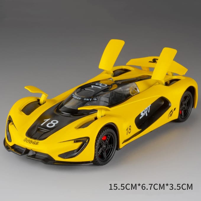 1:Modèle de voiture jouet 32 Scale Rs6 Srt Tomahawk Alliage Moulé sous pression Son Lumière Tirer en arrière Édition Piste Modèles Cadeaux Pour Petit Ami