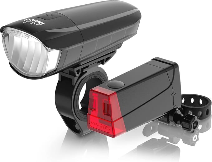 Fietsverlichtingsset StVZO LED-fietslampen voor veilige ritten