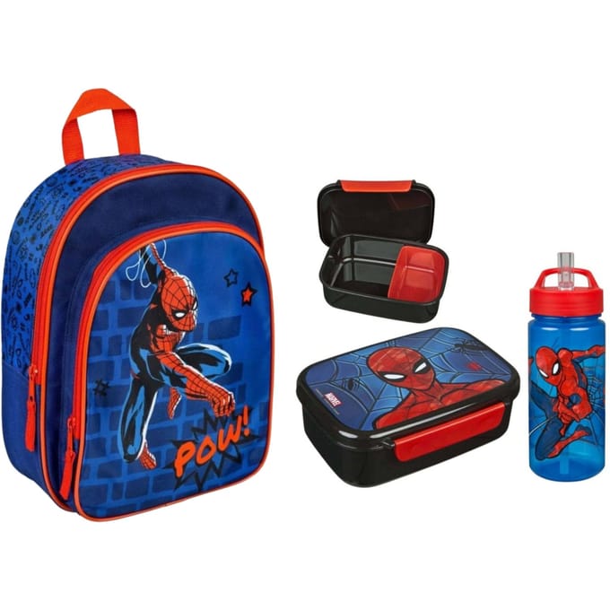Spiderman schoolset; rugzak en lunchset