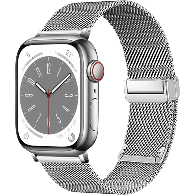 Kalebol Apple Watch Milanees Bandje 41-42mm Zilver