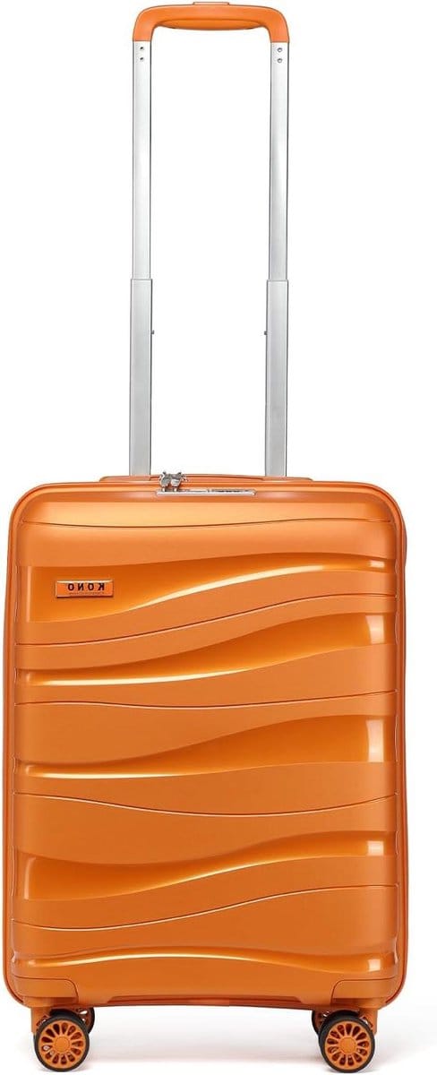 Reiskoffer - Handbagage Koffer - Vliegen - Lichtgewicht Polypropyleen - 56cm - Oranje