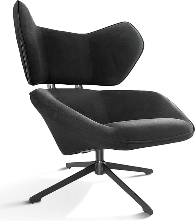 Kansas - Loungestoel - Zwart