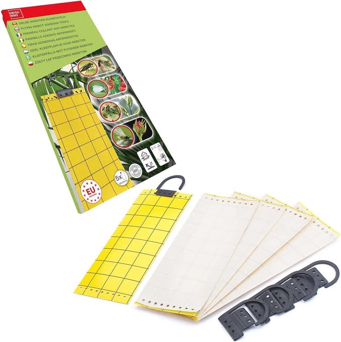 Kleefpanelen set van 5 - Natuurlijke insectenbestrijding voor thuis